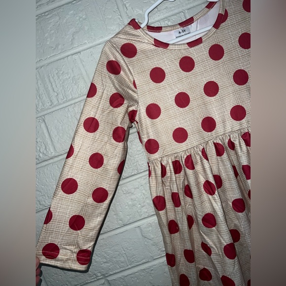 Merry Christmas 🎄 NWOT girls dress 4-5 years - Picture 3 of 7